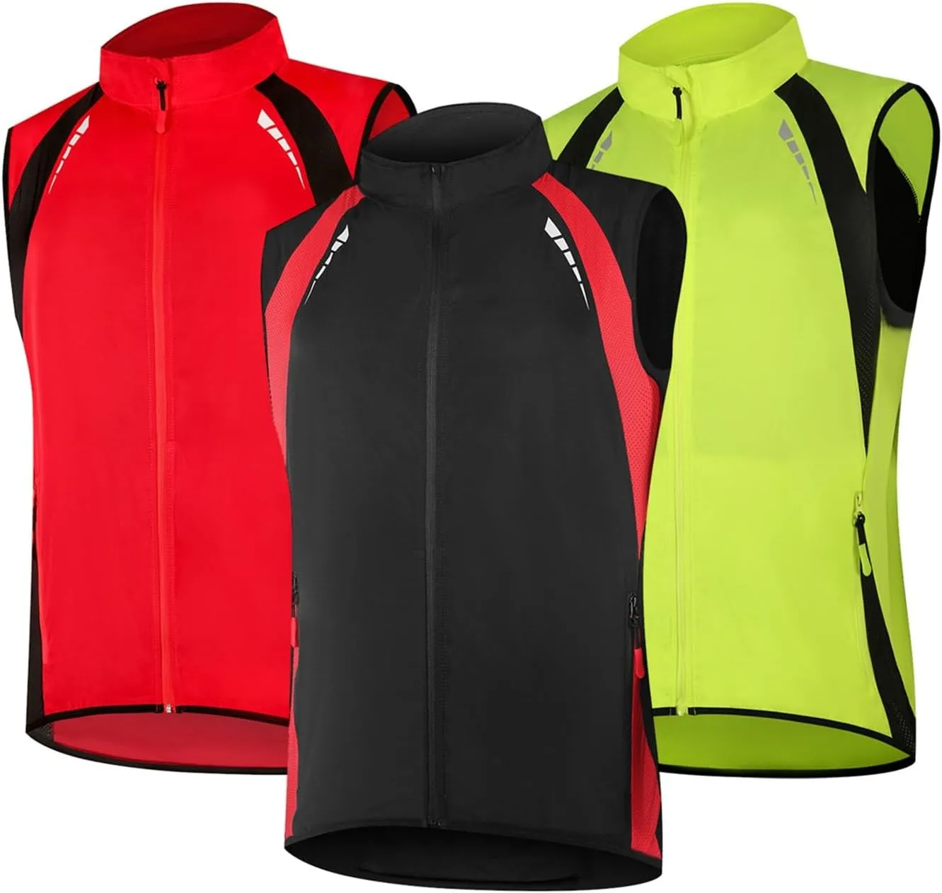 Cycling Gilet Men’s Waterproof,Breathable High Visibility With Bell