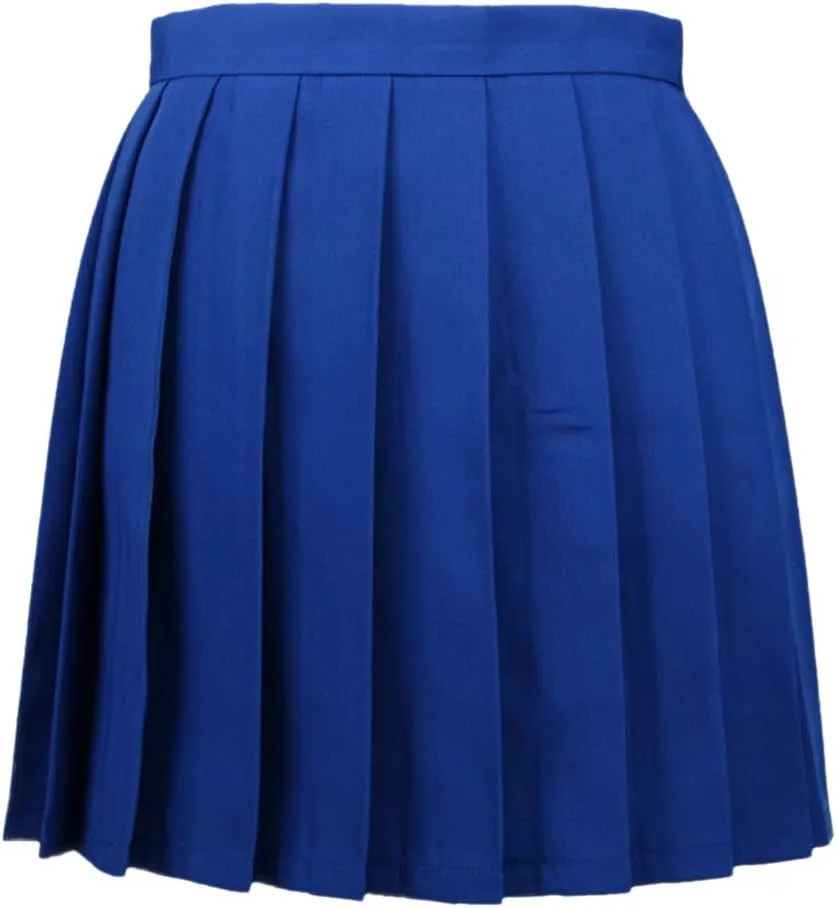 DCUTERQ Women's High Waisted Pleated School Skirt High Waisted Girl Uniform Mini Casual Skirts A-line Skorts