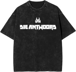 Die Music Antwoord Band Vintage Oversized T Shirt Cotton Summer Round Neck Short Sleeves Tops Unisex