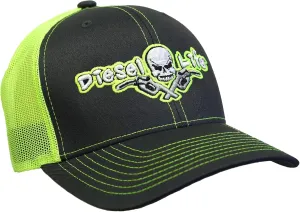 Diesel Life Snapback Trucker Hat Flex Fit - Charcoal and Green