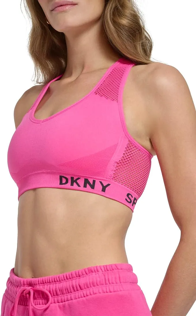 DKNY Sport Mesh Racerback Medium-impact Sports Bra