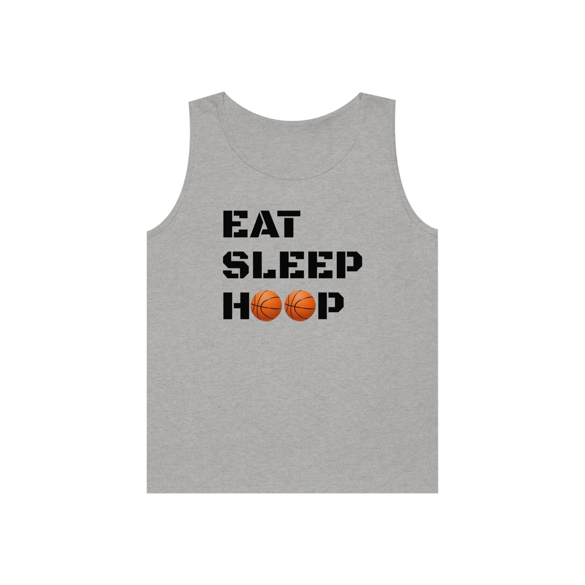 Eat Sleep Hoop Unisex Heavy Cotton Tank Top