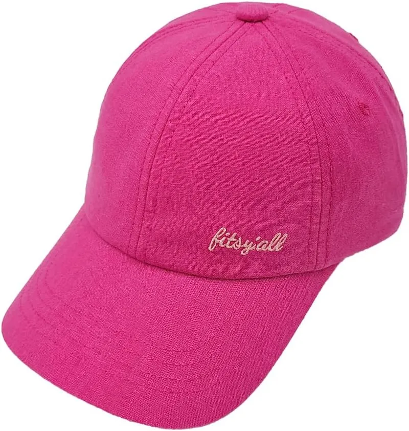 Fits YAll Hemp-Cotton Linen Baseball Cap: Breathable, Lightweight, Sustainable, for Men, Women, and Unisex