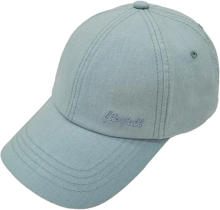 Fits YAll Hemp-Cotton Linen Baseball Cap: Breathable, Lightweight, Sustainable, for Men, Women, and Unisex