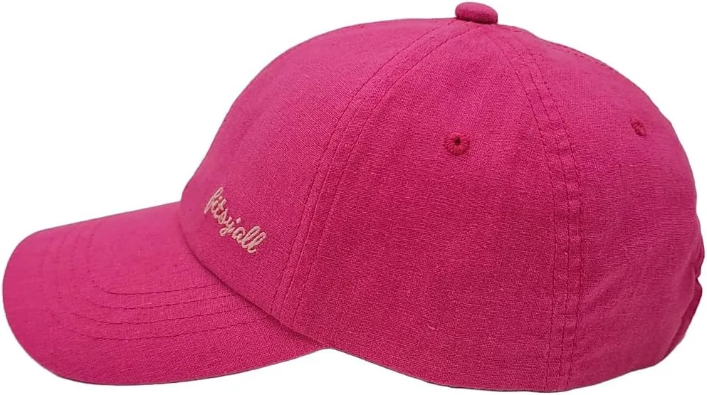 Fits YAll Hemp-Cotton Linen Baseball Cap: Breathable, Lightweight, Sustainable, for Men, Women, and Unisex