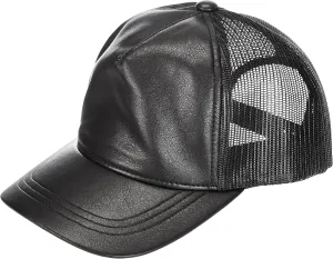 Flex fit Men's Leather Trucker