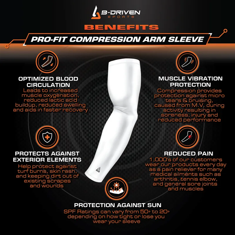 Football | Compression Arm Sleeves - Purple