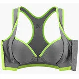 Front Zipper Push Up Sports Bra