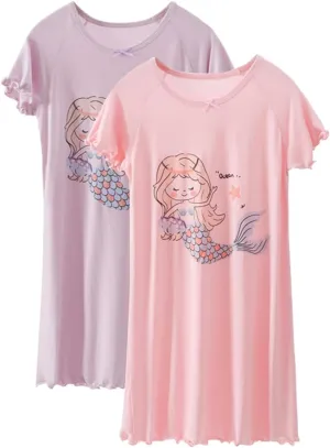 Girls' Summer Dress,Toddler Soft Breathable Dresses 3-12Years