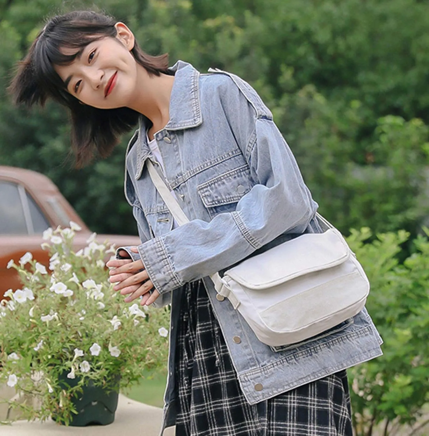HALITOSS Women Multi Pockets Decoration Denim Jacket Girls Boyfriend Jean Coat Oversized Jeans Trucker Jackets