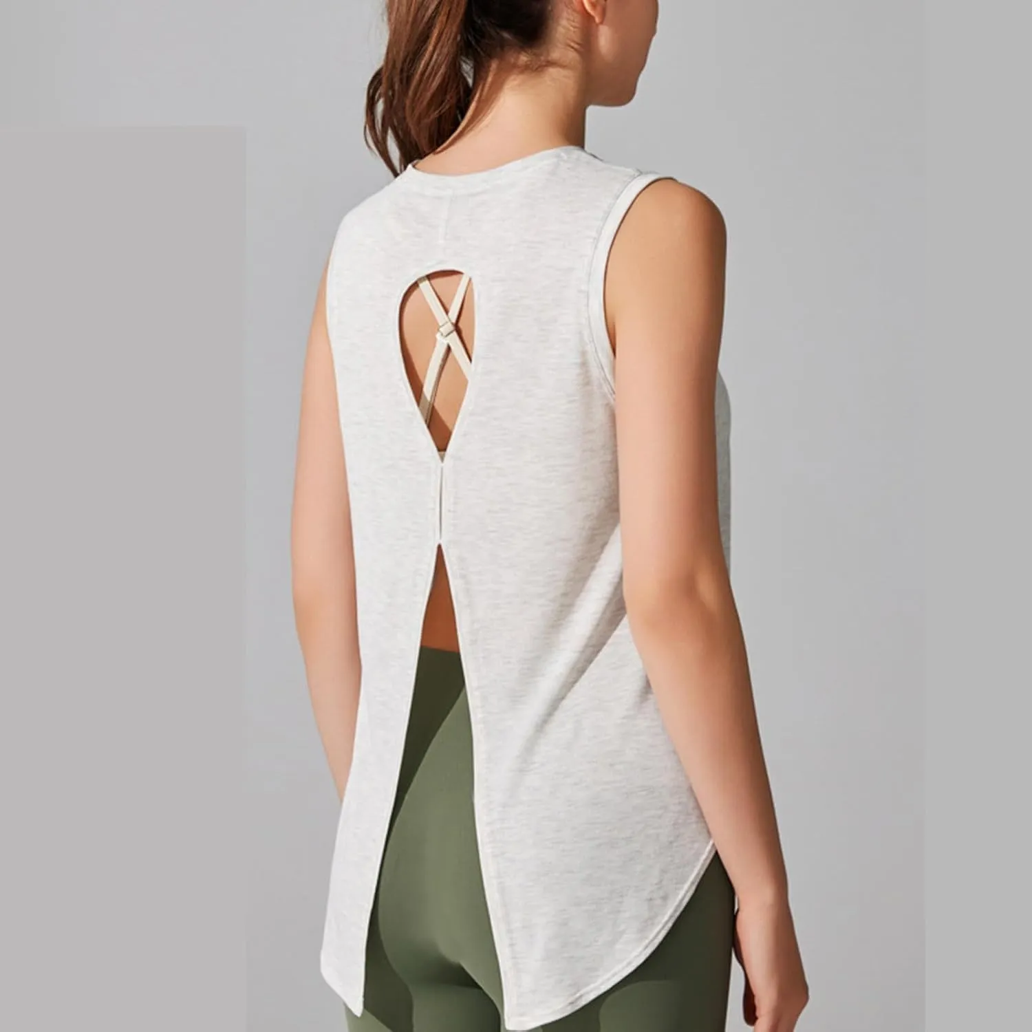 HGps8w Quick Dry Workout Tank Tops for Women Loose 2025 Summer Sleeveless Casual Running Vest Athletic Gym Yoga Tee Shirts