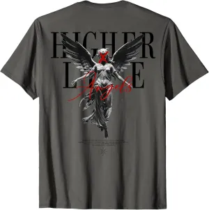 Hip Hop Vintage Edgy Urban Y2K Back Print Streetwear Angel T-Shirt