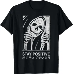 Hip Hop Vintage Hipster Edgy Retro Urban Streetwear Skull T-Shirt