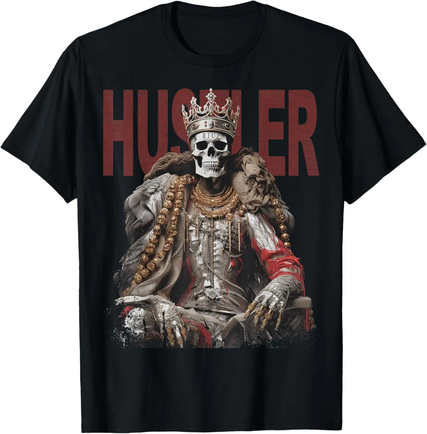 Hip Hop Y2K Vintage Hipster Edgy Urban Streetwear Skull T-Shirt