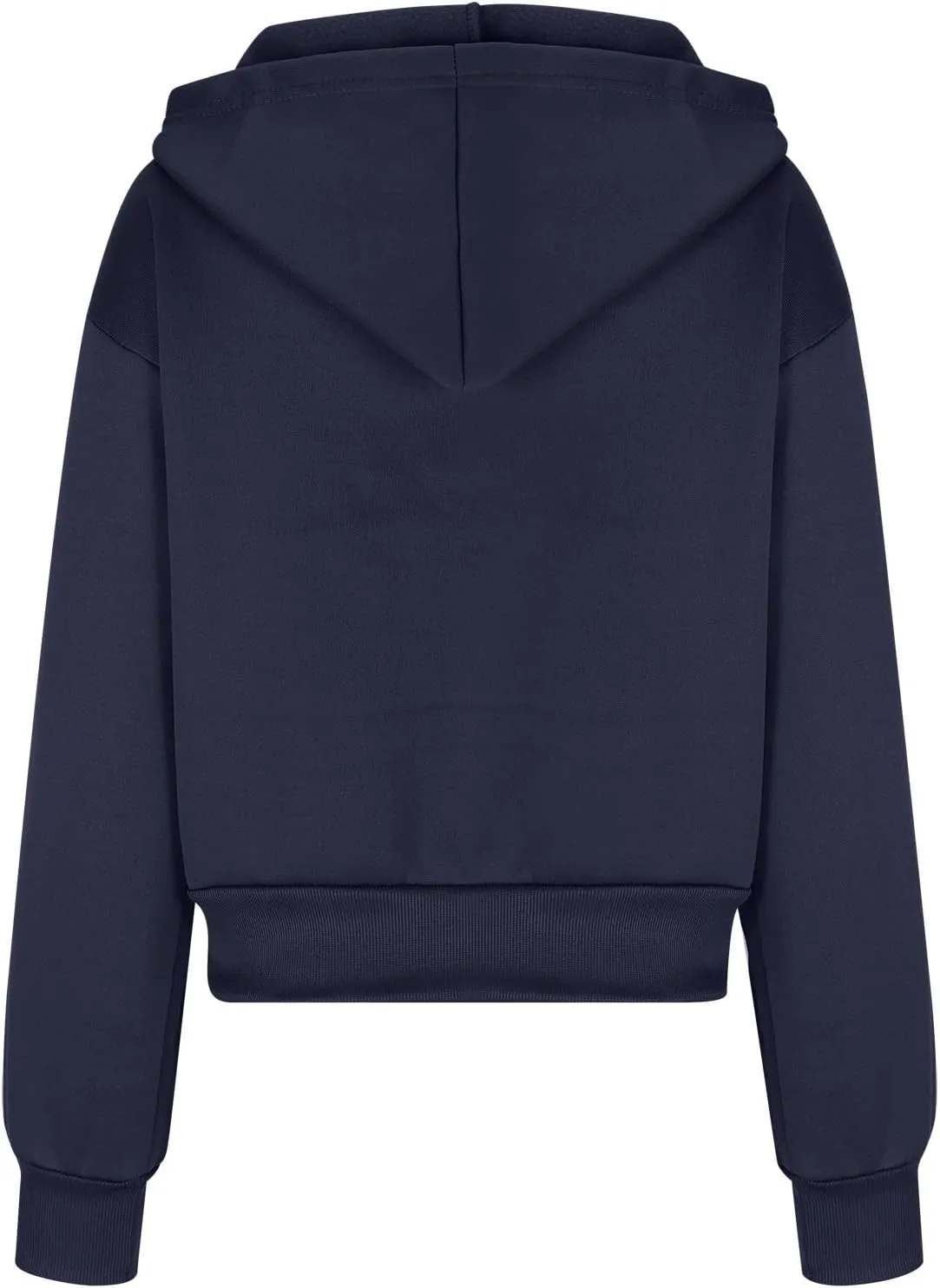 Jackets for Women Fashion Cropped Hoodie Jackets Spring Hooded Short Jackets Loose Fit Full-Zip Soild Casual Outwear