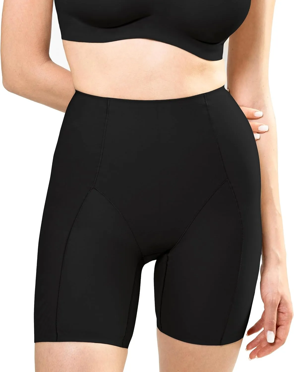 kaeruskin Eco Sustainable Shapewear Shorts - Breathable High Waisted Shapewear Tummy Control  Thigh Slimmer Shorts for Women