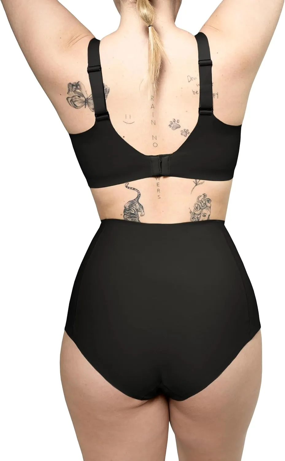 kaeruskin Eco Sustainable Tummy Control Underwear for Women - High Waisted Shapewear Panties - Breathable & Stretchy Girdle