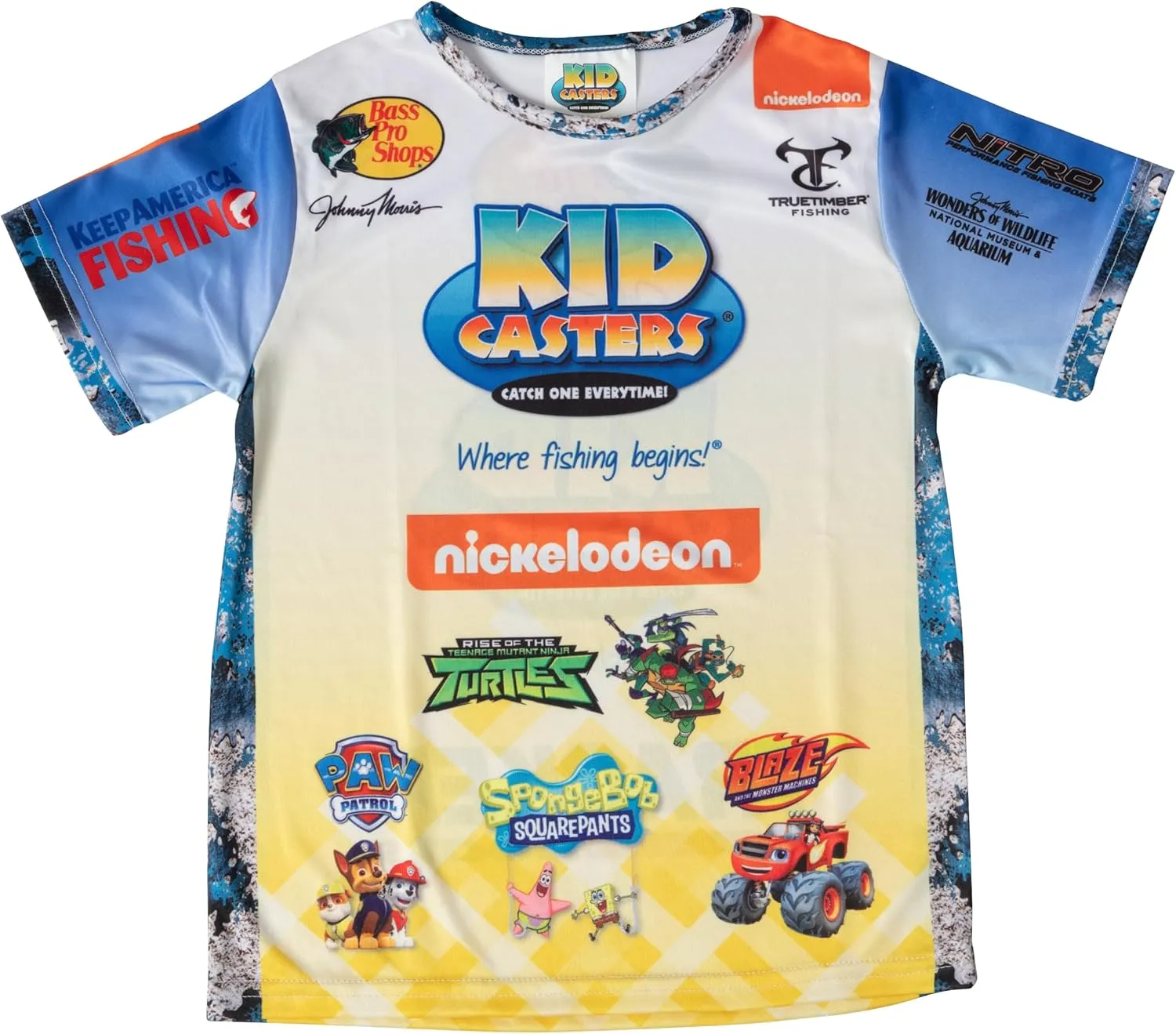 Kid Casters Youth Fishing Jerseys (Boys, YM) Blue