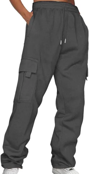 LCMTWX Baggy Sweatpants for Women with Pockets Comfortable High Waisted Jogging Pants with High Waisted Casual Sweat
