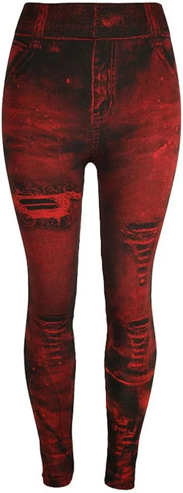 LCMTWX Butt Lifting Leggings for Women Leggings Christmas Pants Slim Long Elastic Pants Butt Lifting Leggings Thermal