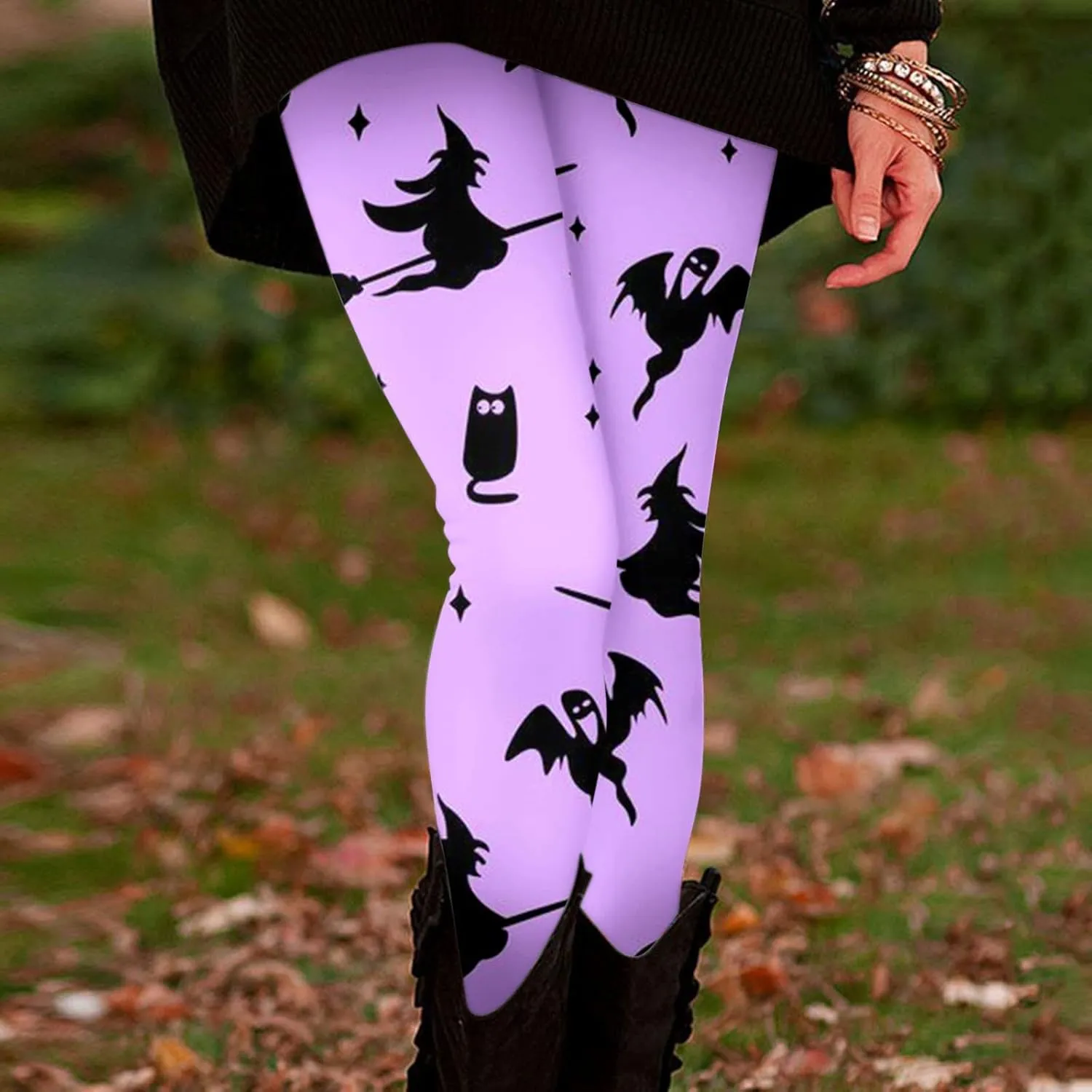 LCMTWX Leggings with Pockets for Women Casual Printed Long Christmas Pants Boot Pants Leggings with Pockets