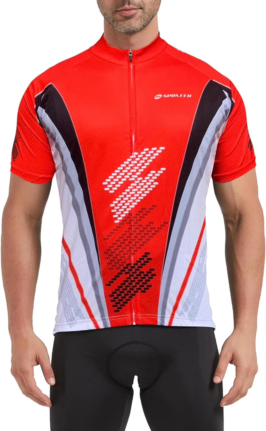 Men Bike Jersey Short Sleeve Road Cycling Shirts Biking Tops Moisture Wicking