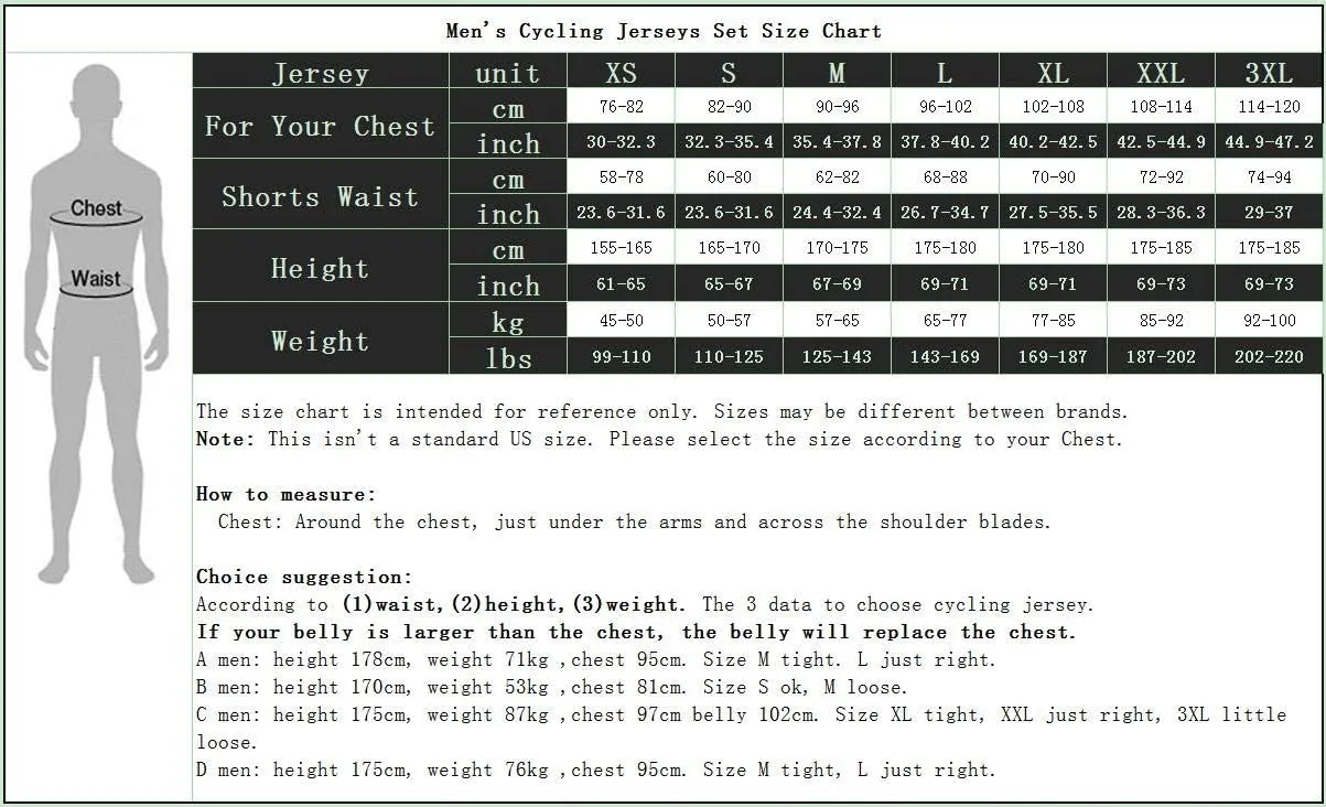 Men Cycling Clothing Set Long Sleeve Jacket Road Bike Jersey Kit Bicycle Shirt Tops Gel Padded Reflective Tights Pants