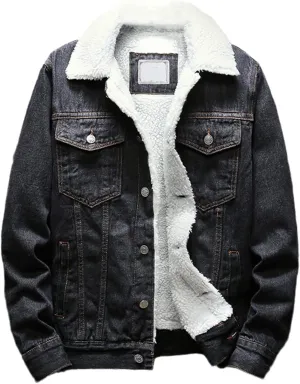 Men Denim Jackets And Coats Winter Warm Jackets Men Thicker Warm Jean Jackets Casual Denim Jackets