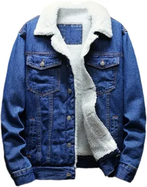 Men Denim Jackets And Coats Winter Warm Jackets Men Thicker Warm Jean Jackets Casual Denim Jackets