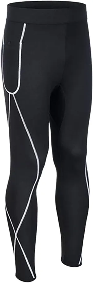 Men's Athletic Pants Plus Size High Waist Seamless Fitness Stretchy Compression Pants Sports Workout Running Leggings