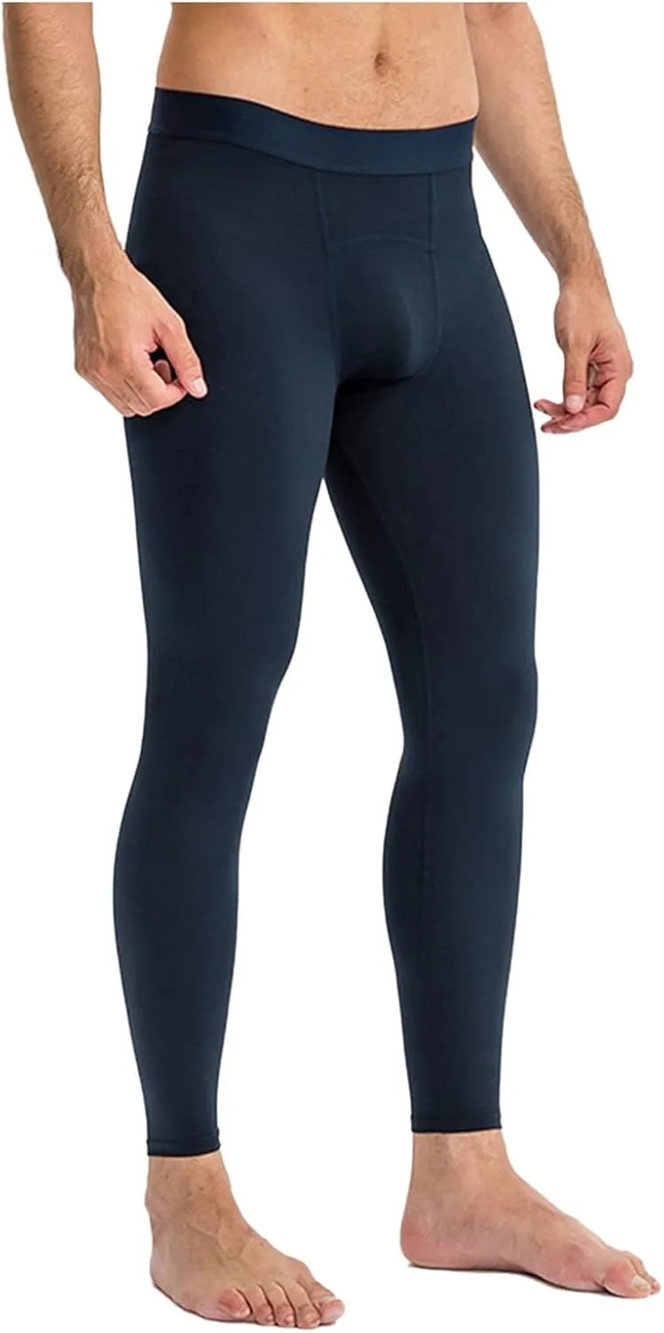 Mens Athletic Pants Quick Dry Fitness Tights Workout Gym Leggings Outdoor Sports Running Seamless Compression Pants