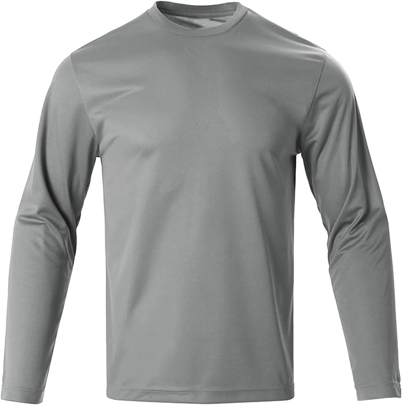 Men's Athletic Running T-Shirt Long Sleeve Quick Dry Gym Workout Tee Tops Outdoor Crewneck Active Performance Shirts