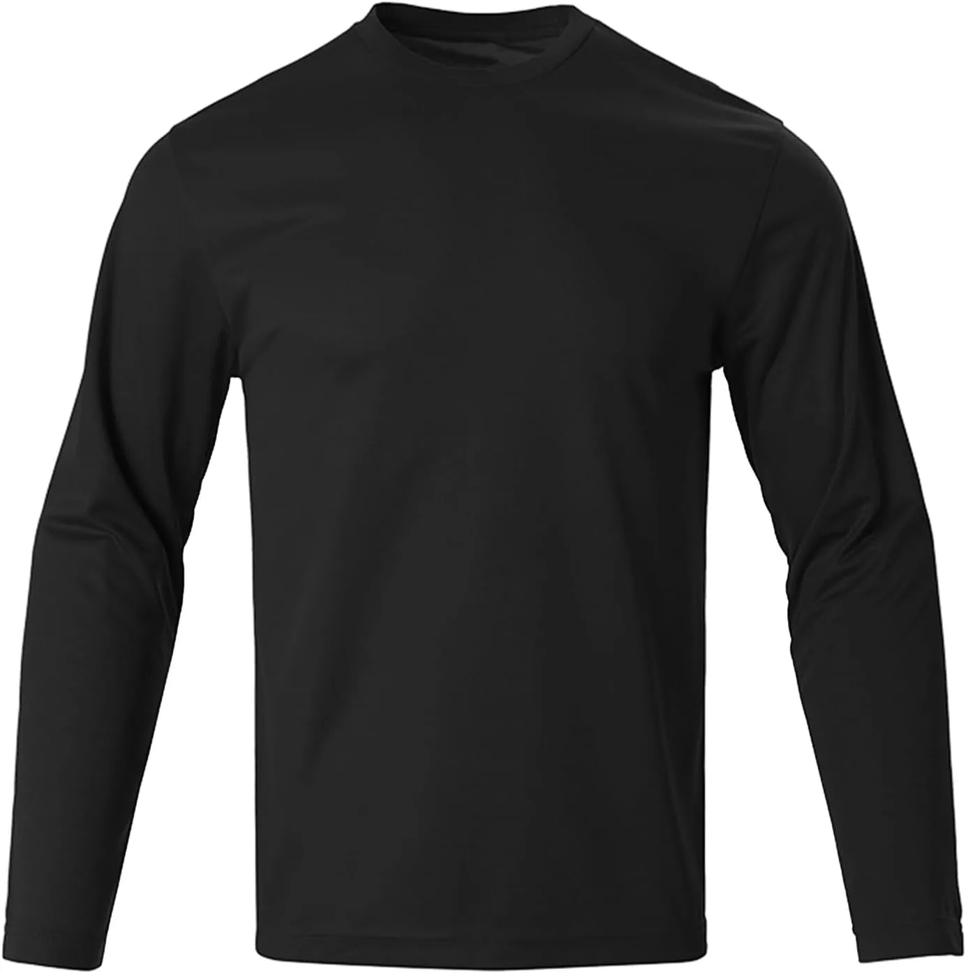 Men's Athletic Running T-Shirt Long Sleeve Quick Dry Gym Workout Tee Tops Outdoor Crewneck Active Performance Shirts