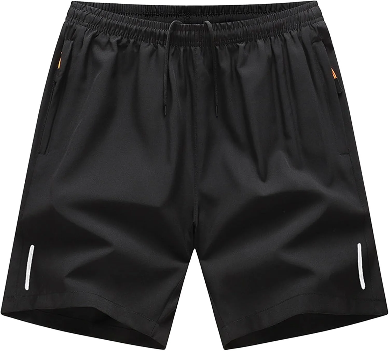 Mens Athletic Workout Shorts with Zipper Pockets Quick Dry Basketball Running Lightweight Breathable Shorts Plus Size