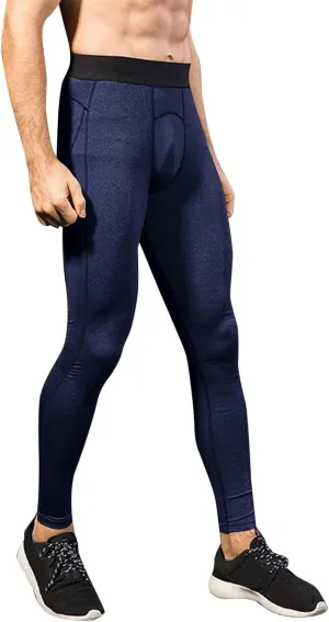 Mens Baseball Pants Seamless Stretchy Quick Dry Fitness Tights Workout Gym Leggings Mens Running Compression Pants