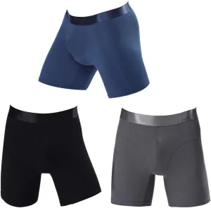 Men's Boxer Brief Breathable Cotton Sports Underwear 3XL Multicoloured