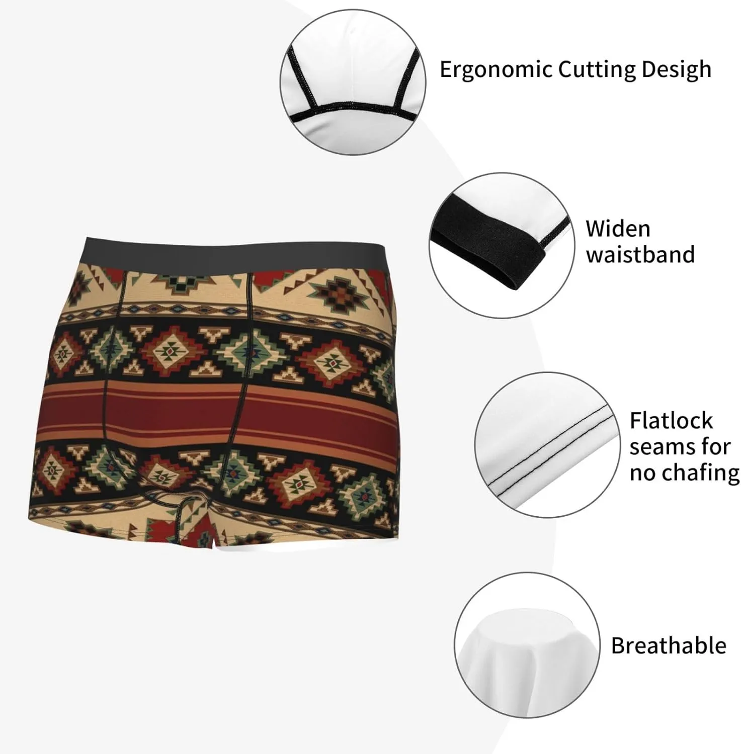 Men's Boxer Brief Underwear Cool Comfort Breathable Underwear