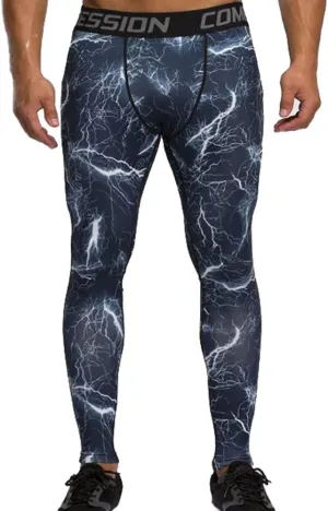 Men's Compression Tights Pants Running Leggings