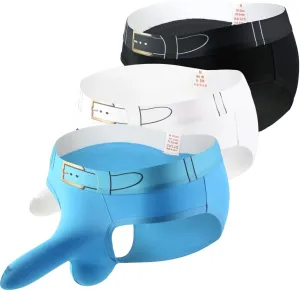 Men's Cotton Briefs Sexy Elephant Breathable Separation Young Underwear