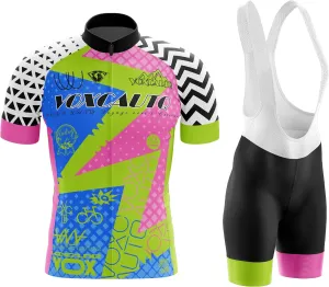 Men's Cycling Jersey Short Sleeve Set Cycling Jersey 3 Pockets Reflective Bicycle Jacket Quick Dry