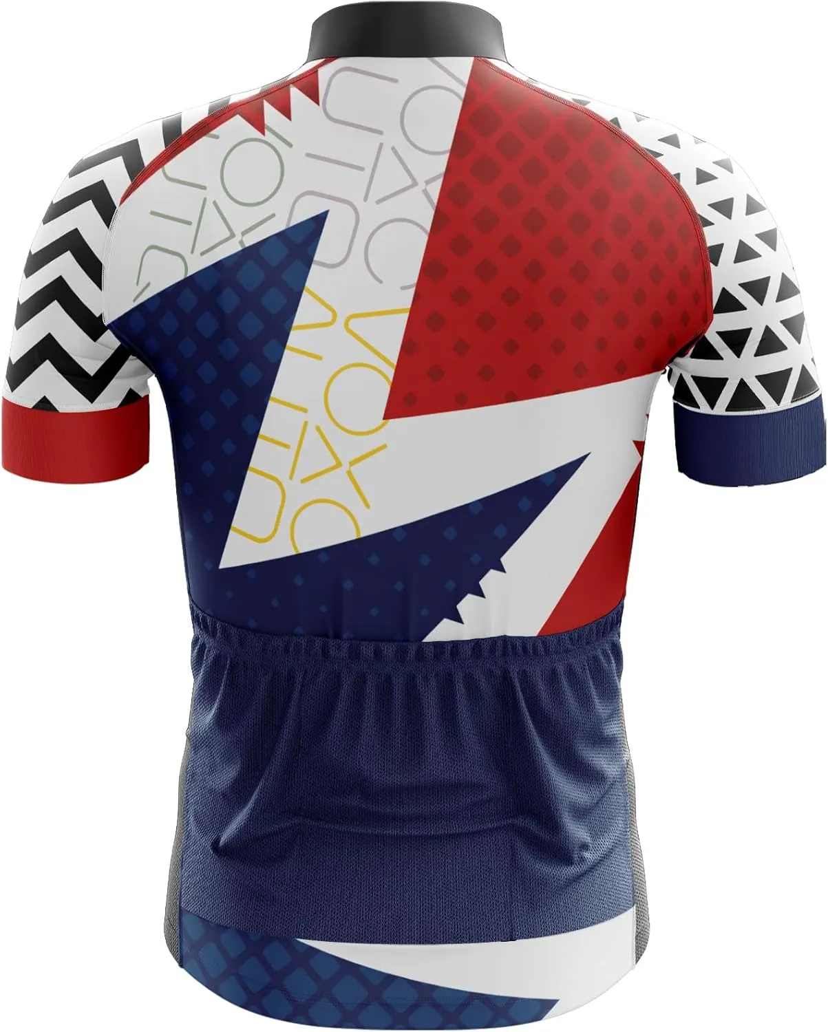 Men's Cycling Jersey Short Sleeve Set Cycling Jersey 3 Pockets Reflective Bicycle Jacket Quick Dry