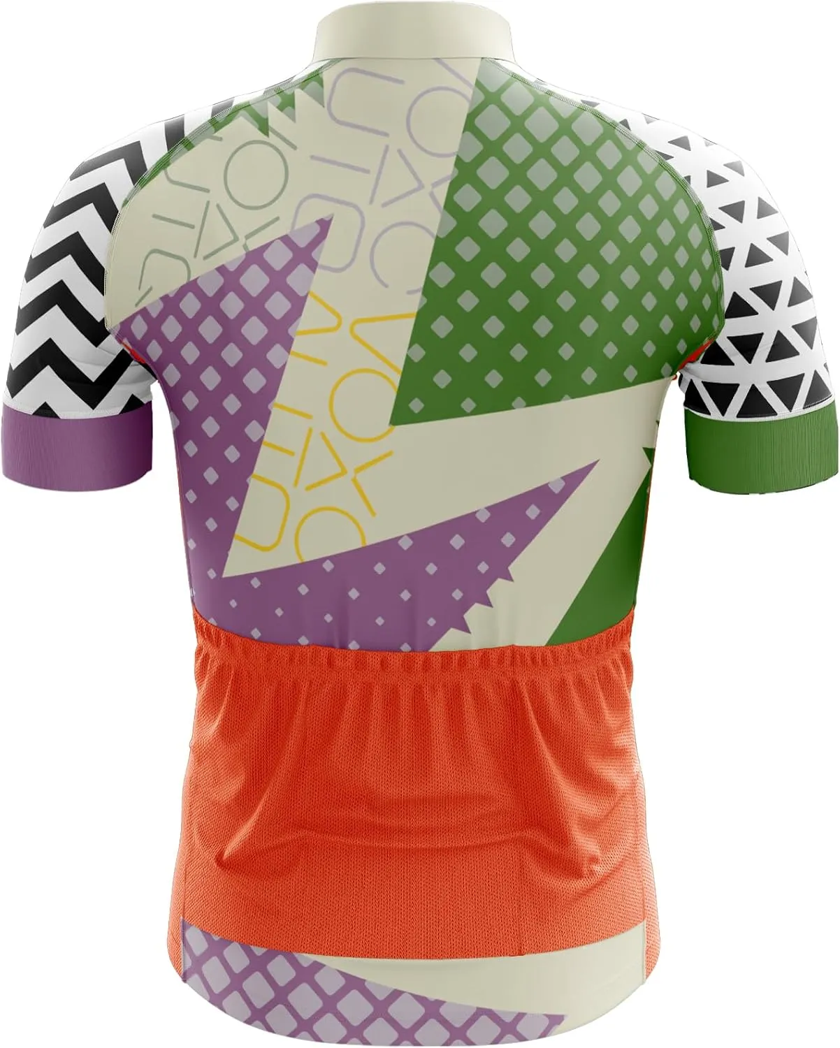 Men's Cycling Jersey Short Sleeve Set Cycling Jersey 3 Pockets Reflective Bicycle Jacket Quick Dry