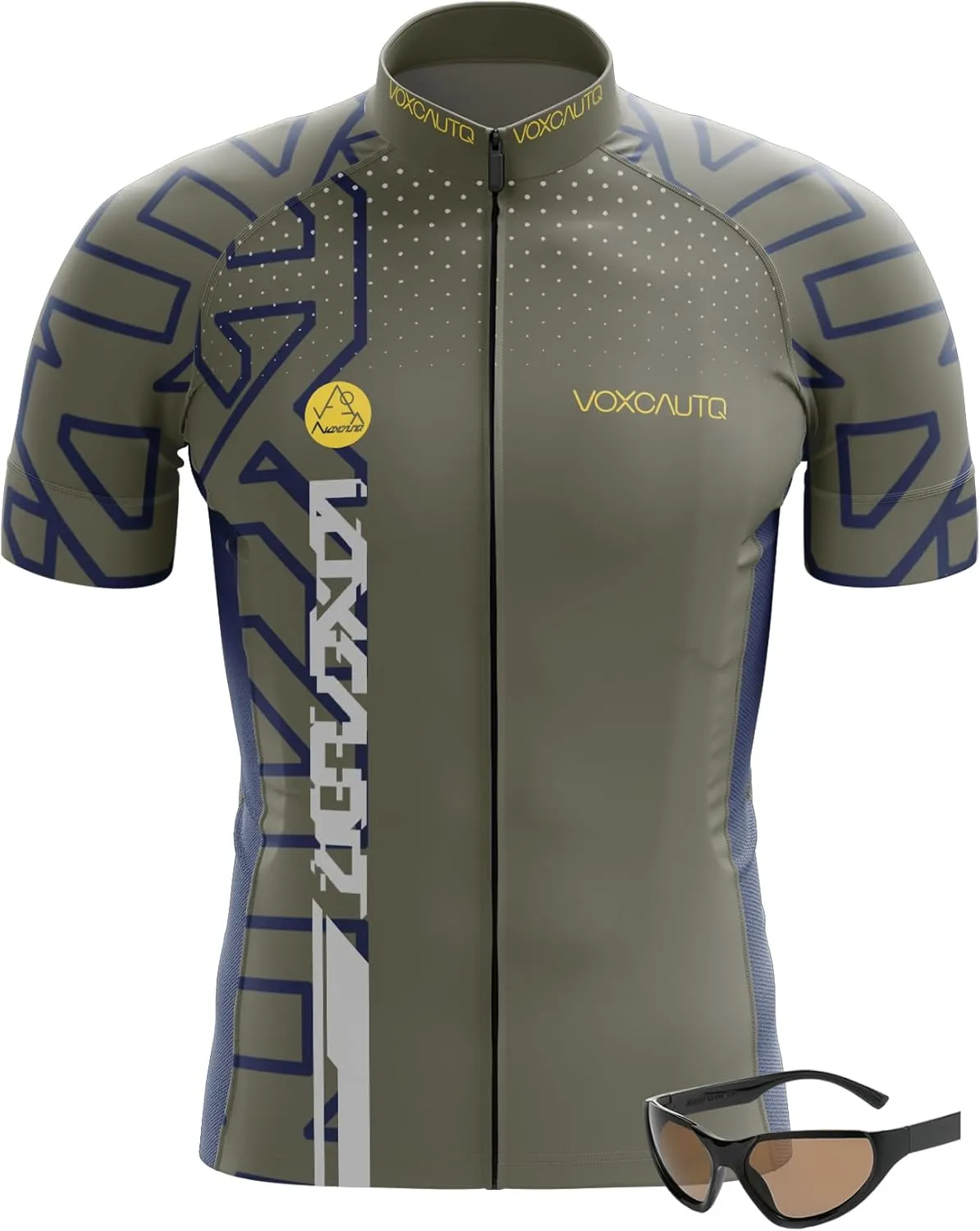 Men's Cycling Jerseys Tops Biking Shirts Short Sleeve Bike Clothing Full Zipper Bicycle Jacket with Pockets,Quick Dry