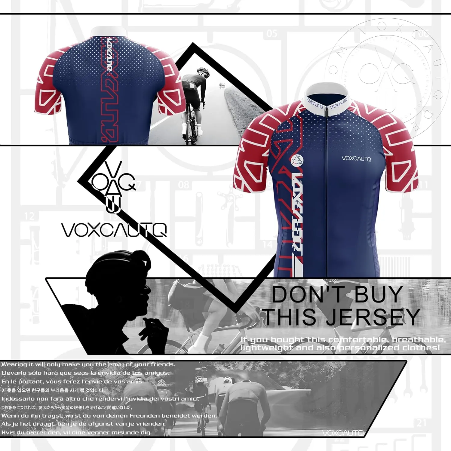 Men's Cycling Jerseys Tops Biking Shirts Short Sleeve Bike Clothing Full Zipper Bicycle Jacket with Pockets,Quick Dry