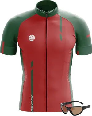 Men's Cycling Jerseys Tops Biking Shirts Short Sleeve Bike MTB Clothing Full Zipper Bicycle Jacket with 3 Pockets Quick Dry