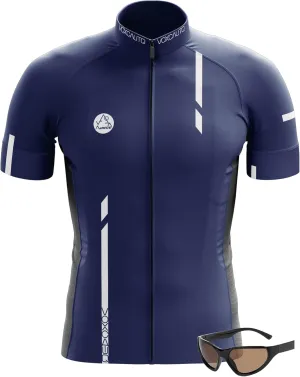 Men's Cycling Jerseys Tops Biking Shirts Short Sleeve Bike MTB Clothing Full Zipper Bicycle Jacket with 3 Pockets Quick Dry