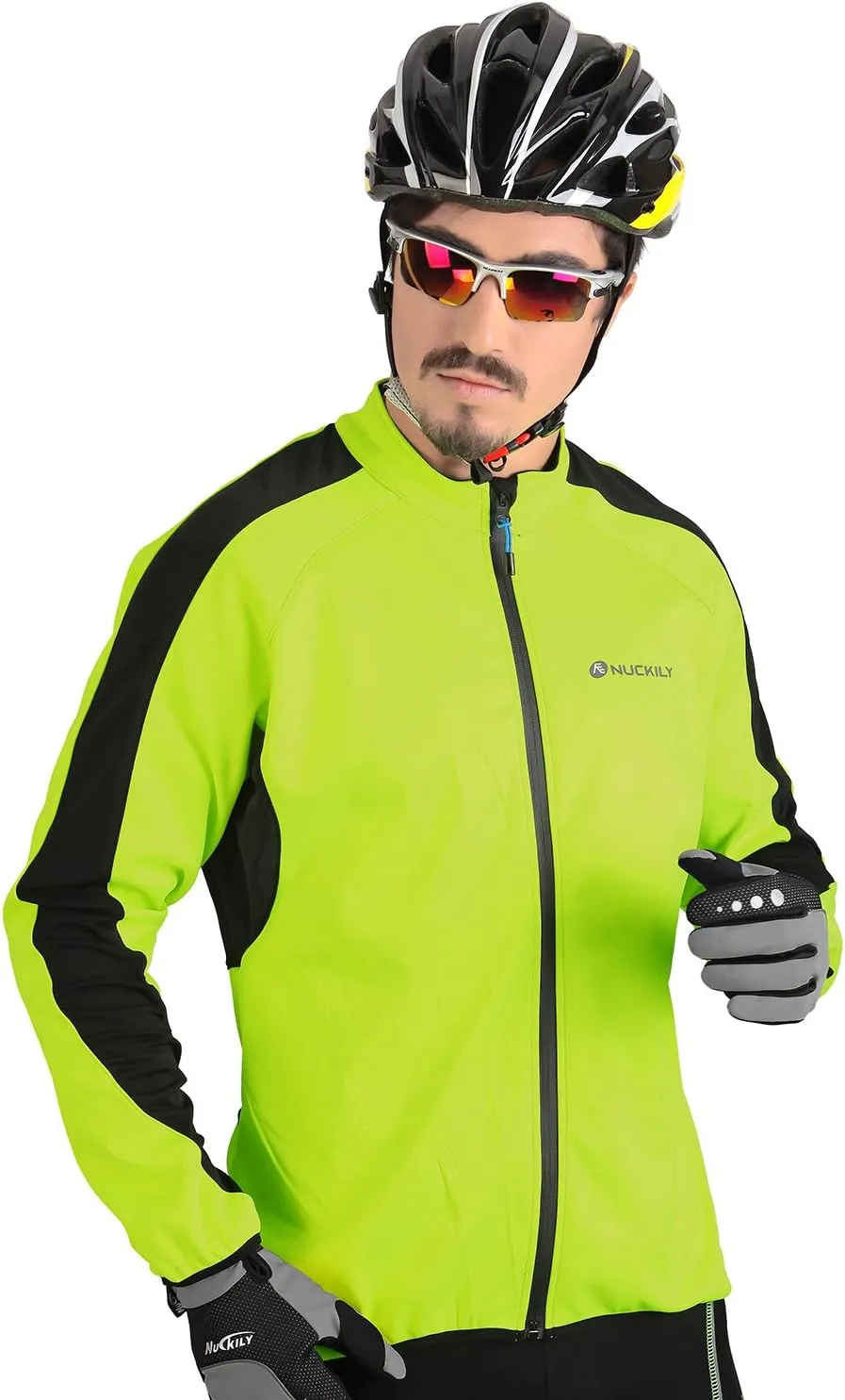 Mens Cycling Suit Windproof Winter Thermal Fleece Sportswear Clothing Set Riding Jersey Jacket & 3D Padded Pants Trousers