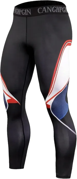 Mens Gym Pants Quick Dry Seamless Stretchy Soft Workout Gym Leggings Tights Running Sports Slim Fit Compression Pants