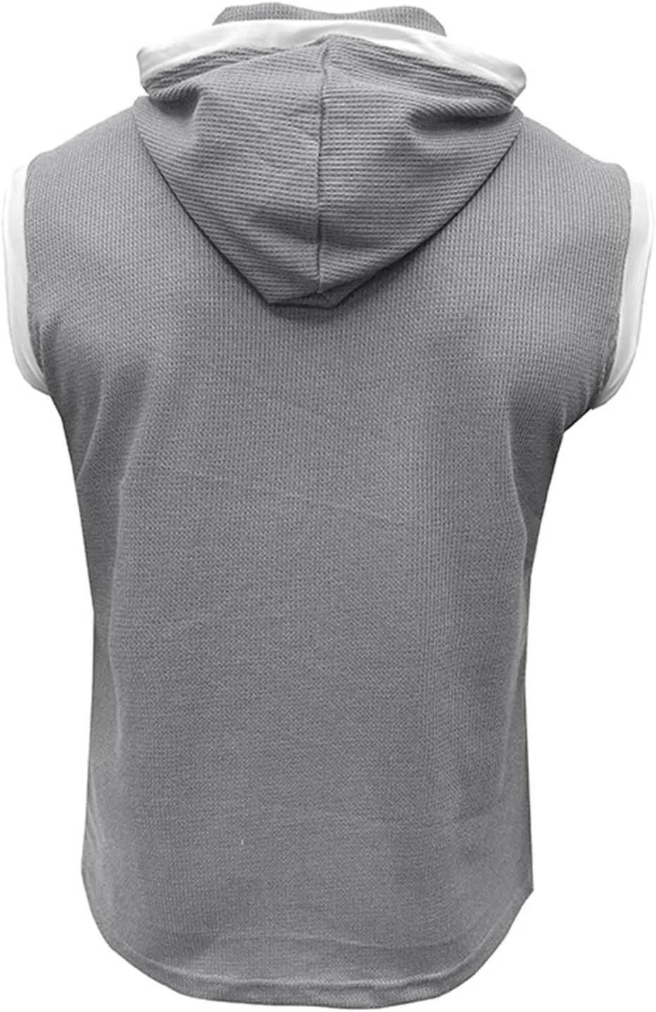 Men's Hooded Tank Tops Workout Sleeveless Hoodies Tee Shirt Muscle Athletic Gym Running Beach Tanks for Men Quick Dry
