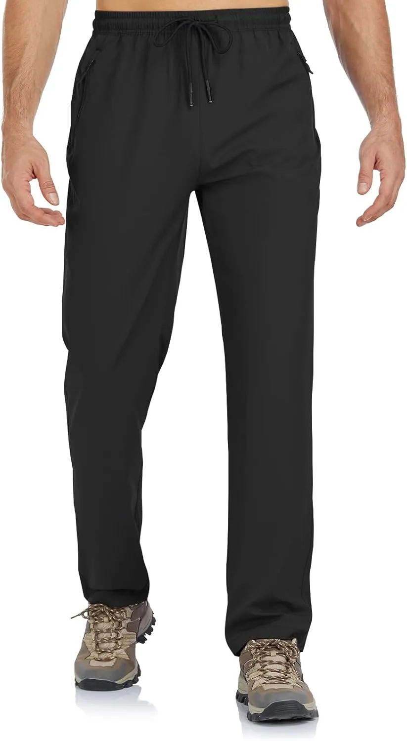 Men's Lightweight Hiking Pants Quick Dry Athletic Jogger Sweatpants